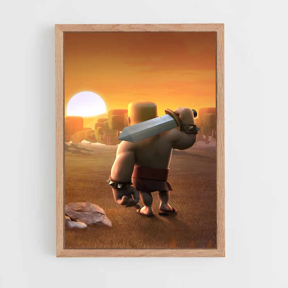 Poster Guerrier Cartoon – affiche Clash of clans (vue 4)